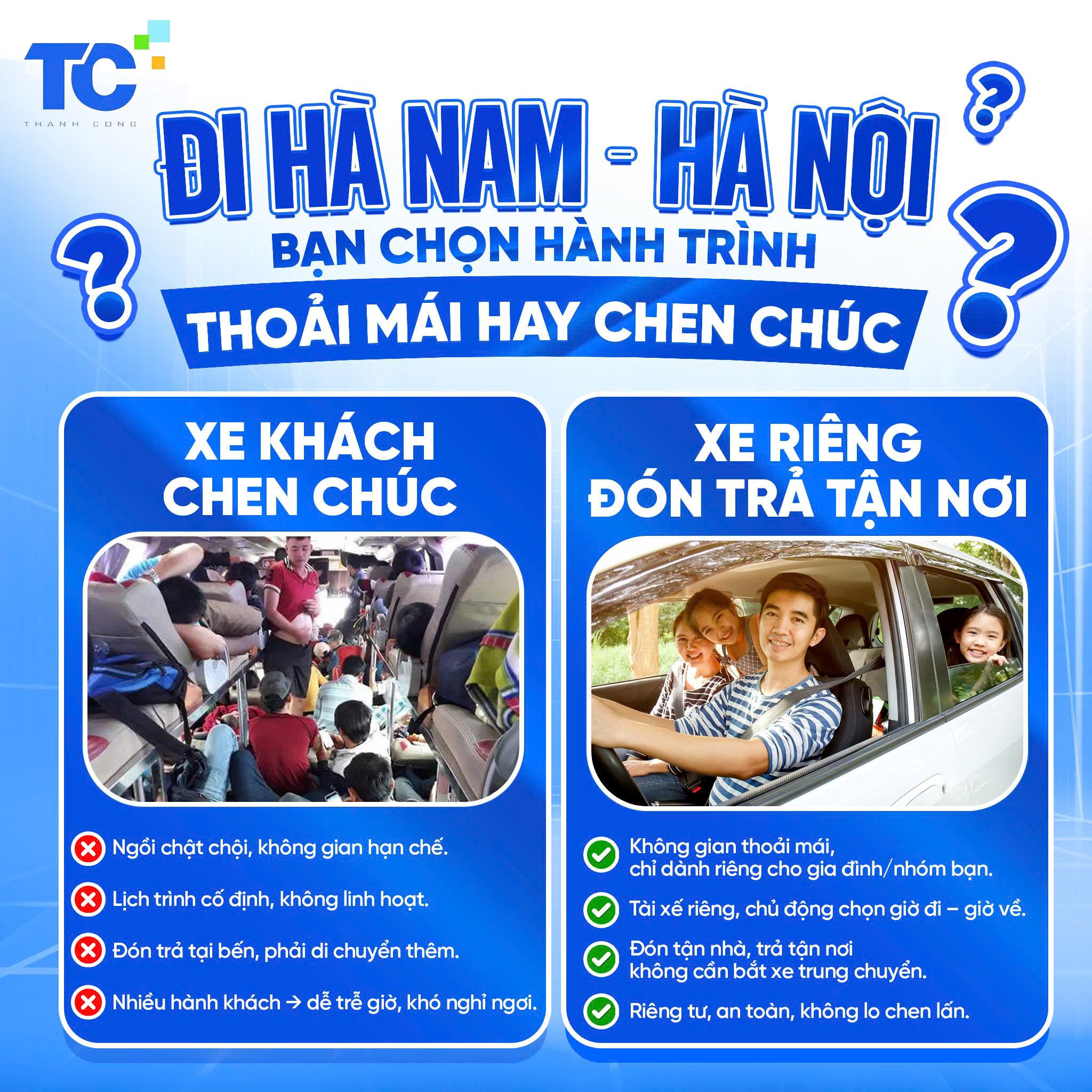 ĐI HÀ NỘI – BẠN CHỌN THOẢI MÁI HAY CHEN CHÚC?