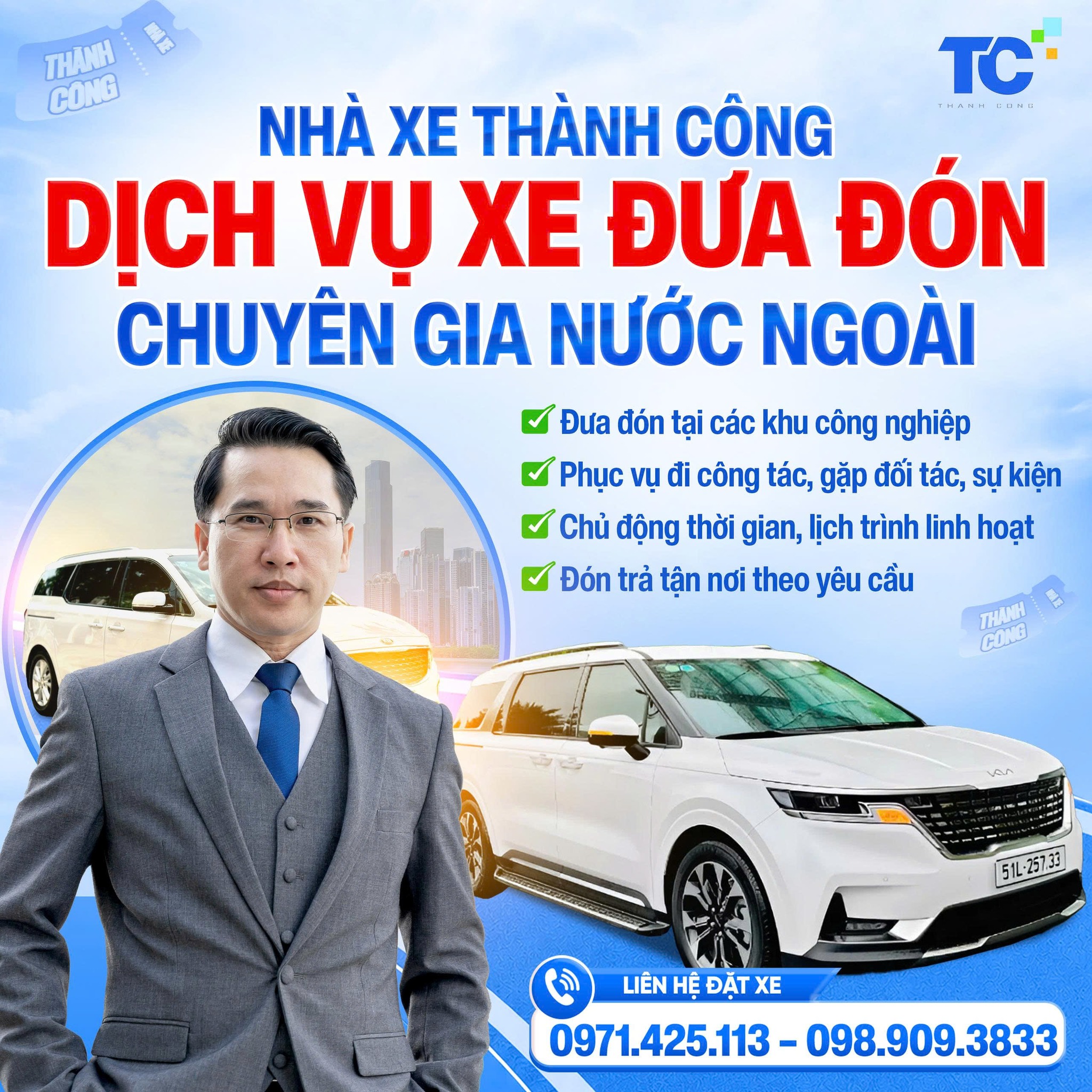 CHUYÊN GIA QUAN TRỌNG CỦA BẠN XỨNG ĐÁNG VỚI MỘT DỊCH VỤ ĐƯA ĐÓN CHUYÊN NGHIỆP