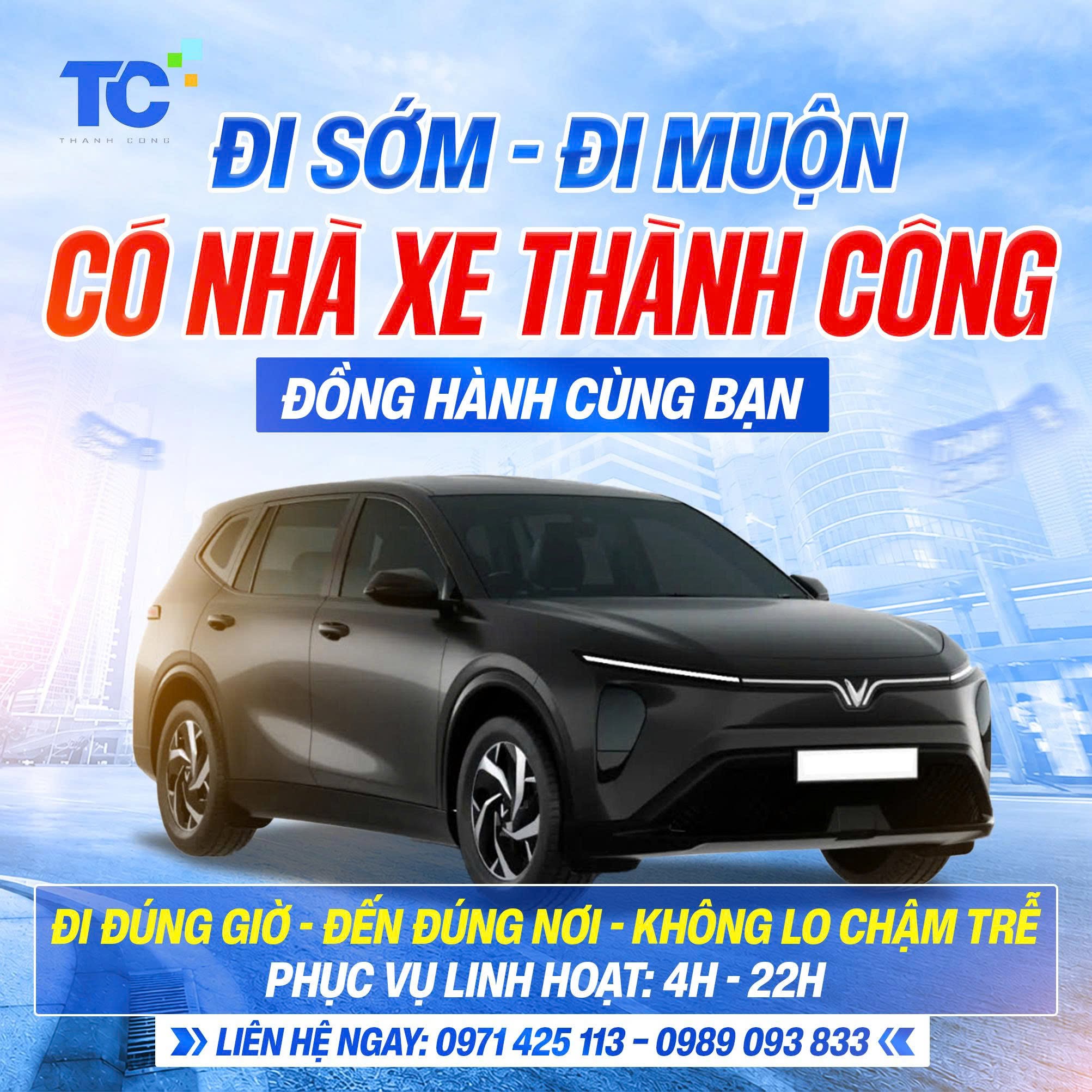 4 GIỜ SÁNG HAY 10 GIỜ ĐÊM – KHI BẠN CẦN XE, NHÀ XE THÀNH CÔNG LUÔN SẴN SÀNG